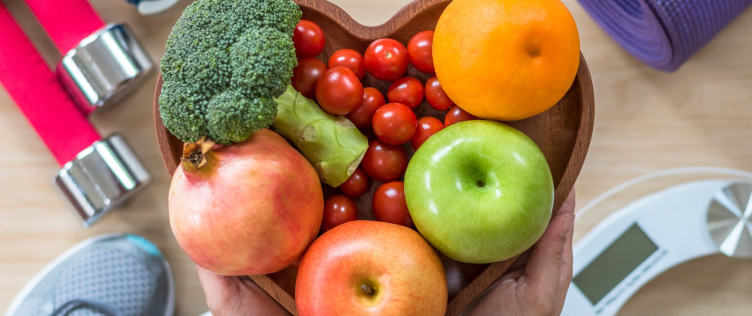 clean food good health dietary in heart dish